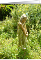 garden girl card