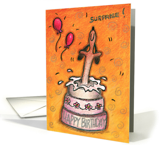 Doxie Birthday Cake Surprise card (162801)