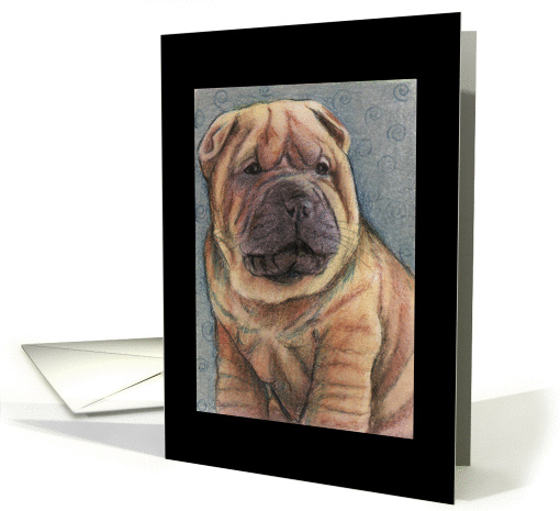 Shar Pei Puppy card (173318)