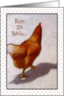 Happy 50th Birthday To Someone Who’s Still A Spring Chicken, Pastel card