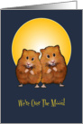 Hamster Couple: We’re Over The Moon: Getting Married, Original Art card