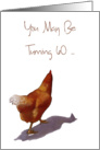 Turning 60 But Still A Spring Chicken: Sixtieth Birthday: Chicken card