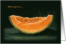 Elopement Announcement, Humor, Cantaloupe, Can’t Elope? card
