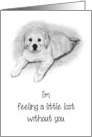 Coronavirus, Feeling A Little Lost Without You, Missing You, Cute Pup card