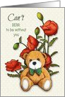 Missing You, Can’t Bear to be Without You, Romantic Partner, Couple card