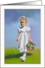 Please Will You Be My Flowergirl, With Little Girl at Wedding card