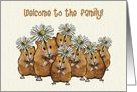 Welcome To Our Family Blended Family, Hamsters With Daisies, Step-Kids card