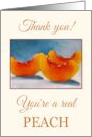 Thank You General For Kindness You’re A Real Peach Illustration card
