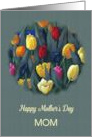 Happy Mother’s Day to Mom with Circle of Tulips Floral Painting card