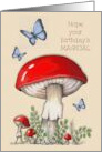 General Happy Birthday Hope It’s Magical with Toadstools Butterflies card