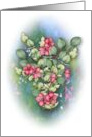 All Occasion With Artwork of Pink Flowers and Eucalyptus Leaves card