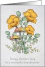 Happy Mother’s Day to Wonderful. Grandmother with Yellow Poppies card