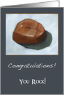 Congratulations! You Rock! Great Job With Painting of Rock card