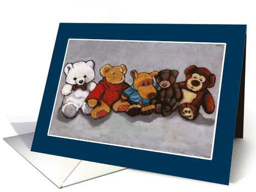 Any Occasion Stuffed Animals Toys Still Life Oil Pastel... (1057467)