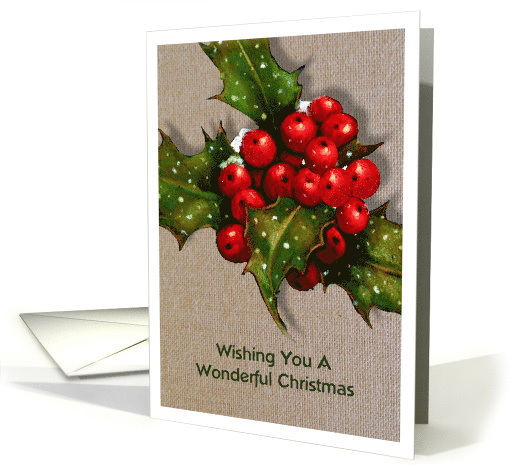 Christmas Wishes, General, Wonderful Christmas, Holly... (1300562)