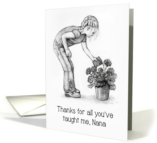 Coronavirus, Happy Mother's Day, NANA, Girl Watering... (1610070)