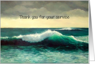 Coronavirus, Thank You for Your Service, Medical Workers, Ocean Wave card