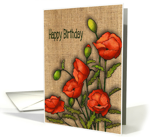 Coronavirus, Happy Birthday During Pandemic, Red Poppies... (1615644)