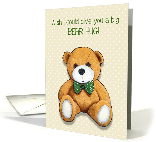 Coronavirus Happy Birthday To Child Wish We Could Hug Teddy Bear card