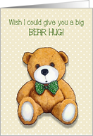 Coronavirus Happy Birthday To Child Wish We Could Hug Teddy Bear card