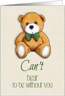 Missing You, Can’t Bear to be Without You, Romantic Partner, Couple card