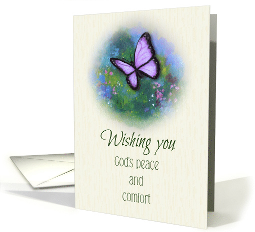 God's Peace and Comfort, Encouragement Butterfly Flowers,... (1628710)