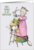 Coronavirus To My Hairdresser With Thanks Cutting My Own Hair Humor card