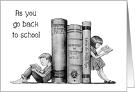 Coronavirus As You Go Back To School, Kids Reading Books card
