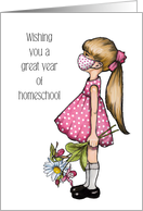 Coronavirus, Wishing You A Great Year of Homeschooling, Illustration card