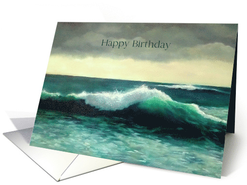 Happy Birthday General With Ocean Wave, My Love Deeper... (1633800)