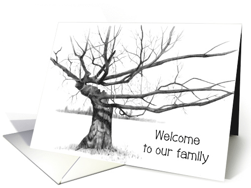 Welcome To Our Family Blended Family, Drawing of Tree,... (1636620)
