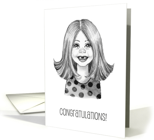 Congratulations on Losing A Tooth with Smiling Girl... (1658192)