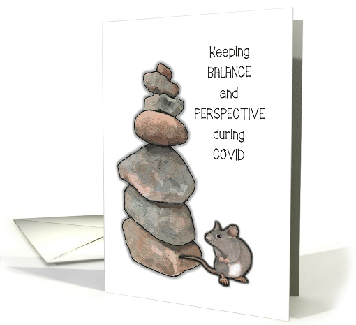 COVID Thinking of You Keep Balance and Perspective Stone... (1658732)