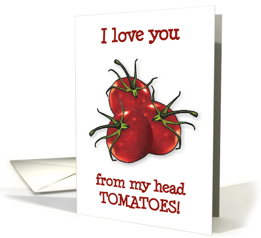 Happy Valentine's Day Humour Pun Love You From Head to my Toes card