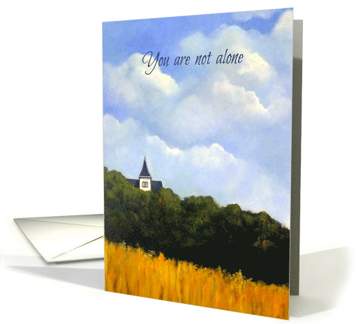 Get Well You Are Not Alone Religious Message Church... (1667650)