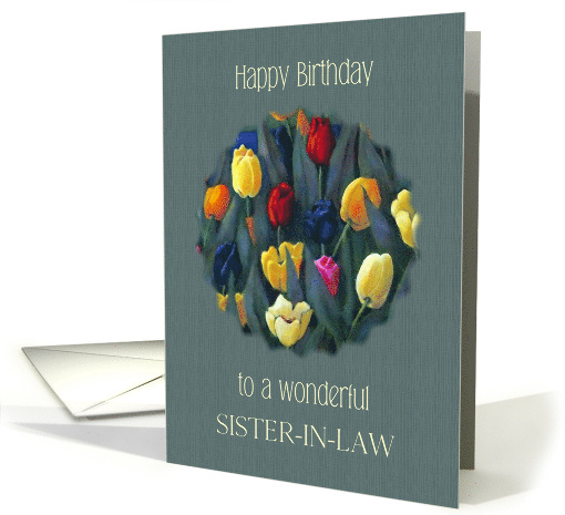 Happy Birthday to Wonderful Sister in Law Bright Tulips... (1670524)