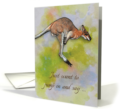 Thank You General Want to Jump In and Say Thank You with Kangaroo card