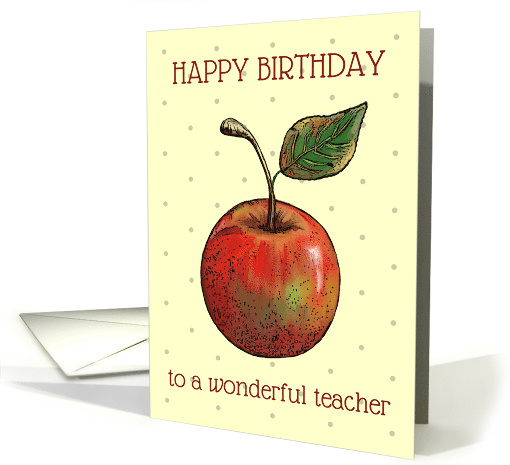 Happy Birthday to Wonderful Teacher with Illustration of... (1824108)