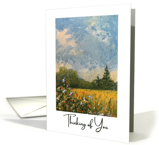 Thinking of You Painting of Sunny Field and Wild Flowers... (1922066)
