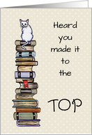 Hear You Made It To The Top Congratulations Promotion Achievement card