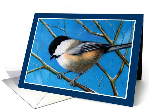 Chickadee on Branch: Flying Solo: Breakup card (765686)