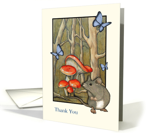 Thank You General Thanks, Mushrooms, Mouse, Butterflies... (766326)