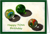 Seventieth (70th) Birthday: Still Have Your Marbles: Humor card