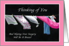 Laundry On Line: Hope Your Surgery Will Be A Breeze: Art card