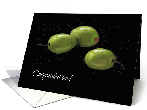 Congratulations, General, From All Of (Olive) Us, Olive Painting card