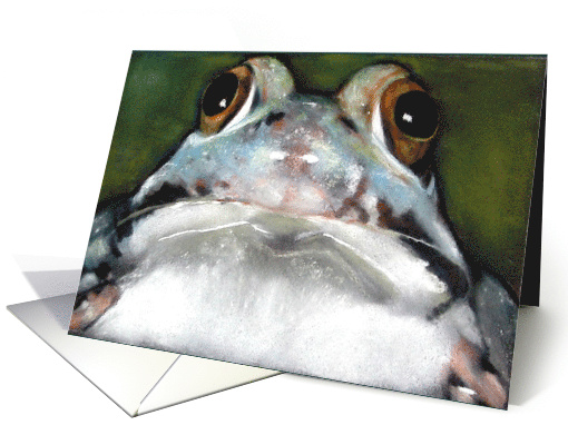 Happy Birthday for Kids Hoppy Frog Pun Humor Wildlife Art card