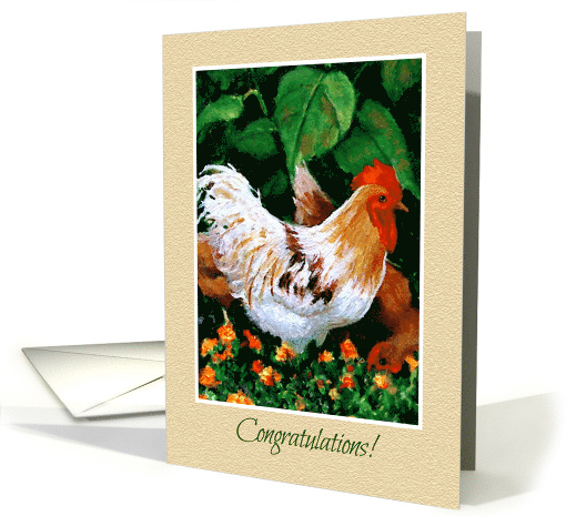 Congratulations New Job, Rooster in Garden, Something To... (945794)