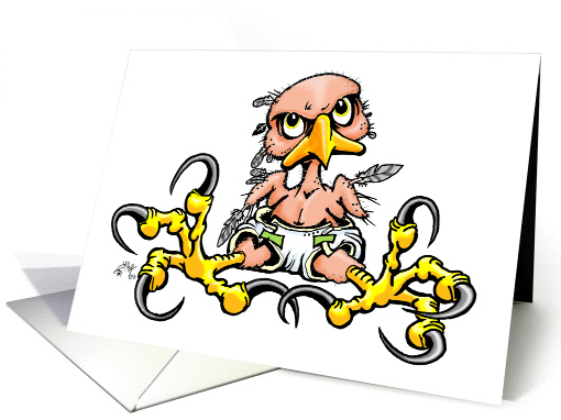 Baby Bird cartoon card (201962)