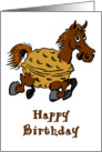 Horse Nut Cartoon card