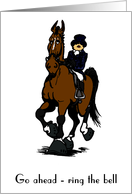 cartoon dressage horse card